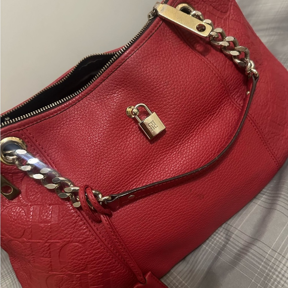 Chic Red Designer Handbag